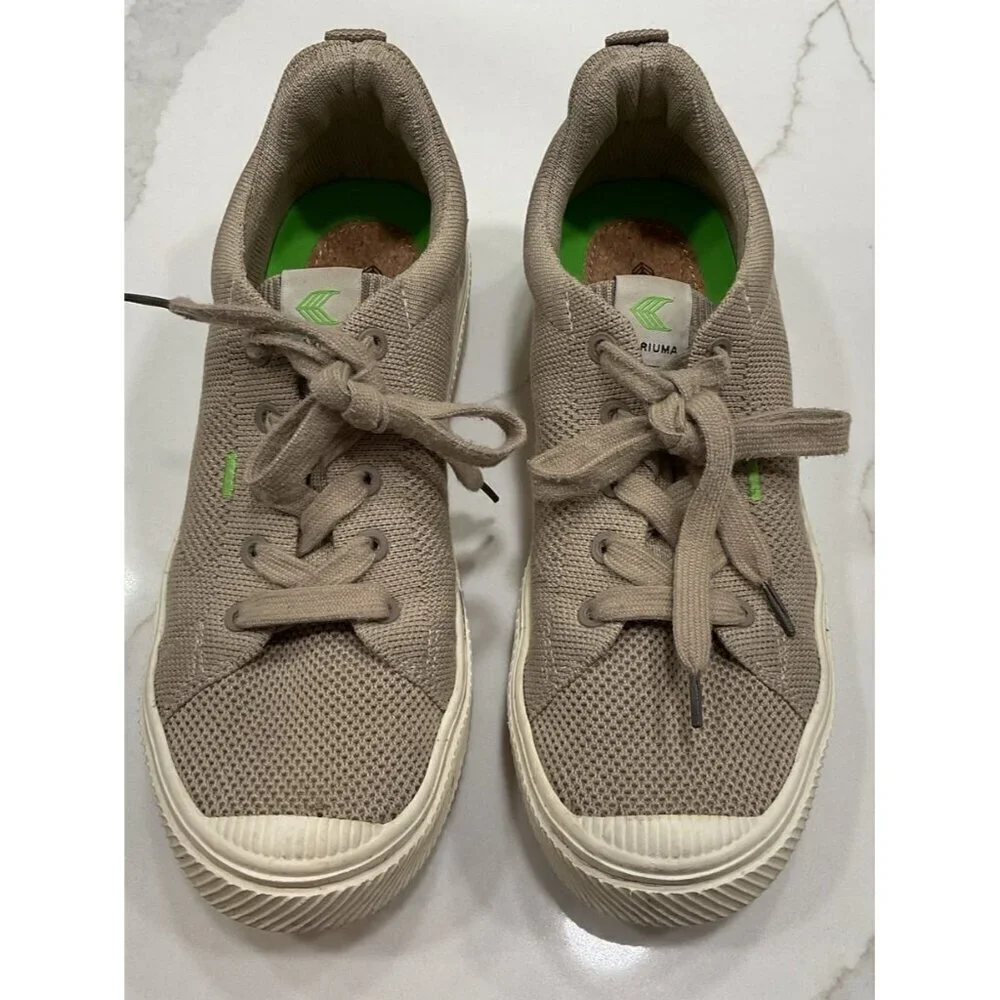 CARIUMA Low-Top Lace-Up Canvas Eco Friendly Skate Shoes Size 7